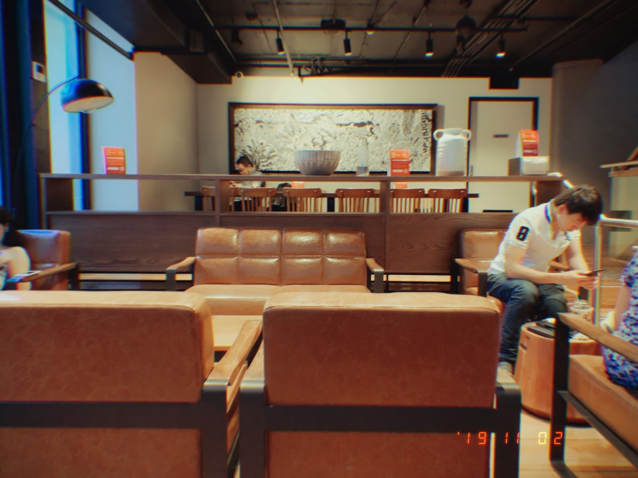 Cafe seating at Starbucks The Rocks