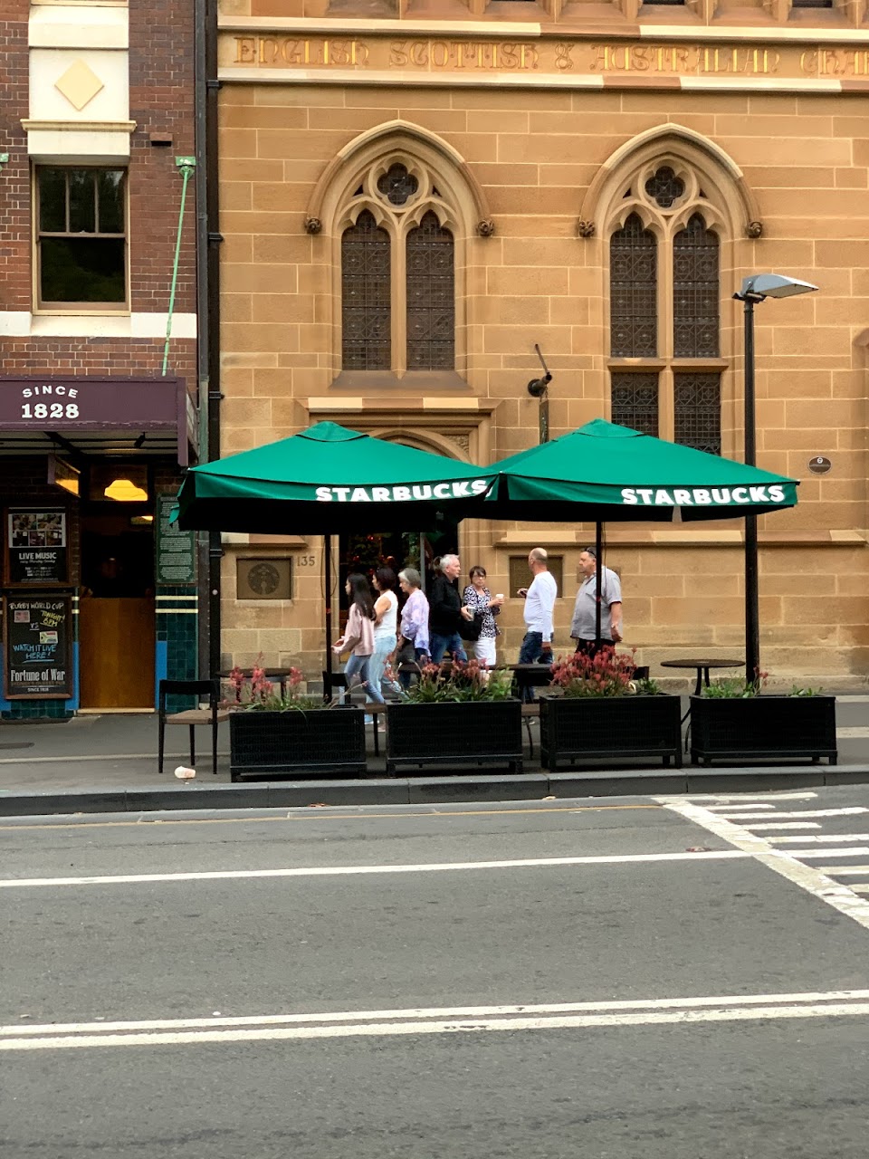 Starbucks The Rocks exterior on George Street