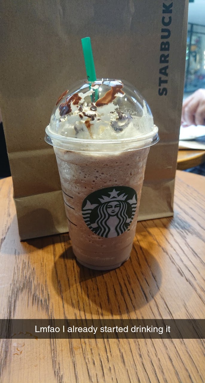 Cold Starbucks drink at The Rocks
